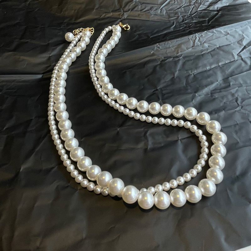 Two Layer Korean Pearl Necklace - SSJK0039