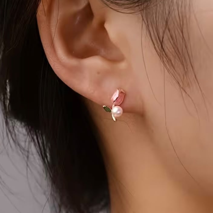 Modern Flower Korean Earrings - SSJK014