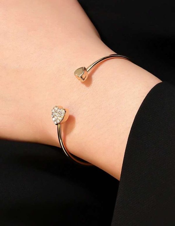 Double Hand Love Bracelet Color Rose Gold (pack Of 2)