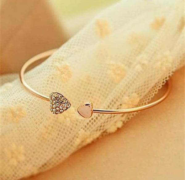Double Hand Love Bracelet Color Rose Gold (pack Of 2)