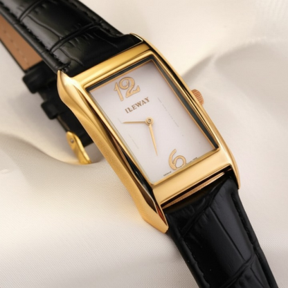 Ileway Luxury Rectangle Dial Waterproof Watch