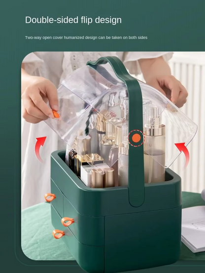 Multi-functional Acrylic Cosmetic Organizer With Multiple Drawers