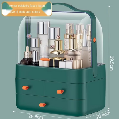 Multi-functional Acrylic Cosmetic Organizer With Multiple Drawers