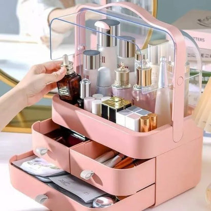 Multi-functional Acrylic Cosmetic Organizer With Multiple Drawers