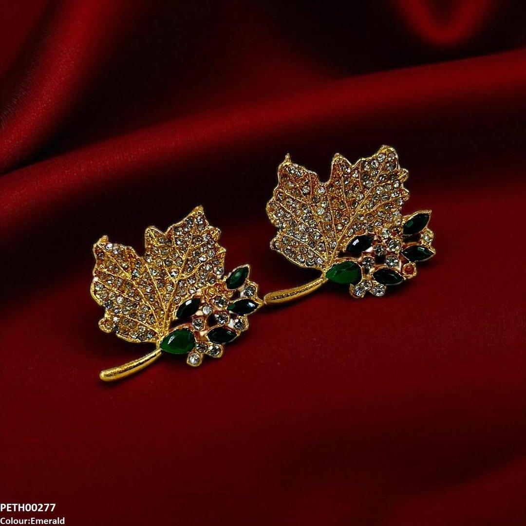 Ruby Leaf Tops Pair - PETH00277 FRN