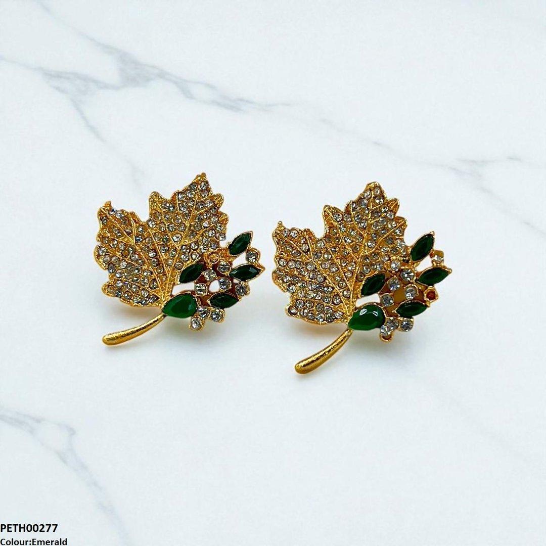 Ruby Leaf Tops Pair - PETH00277 FRN