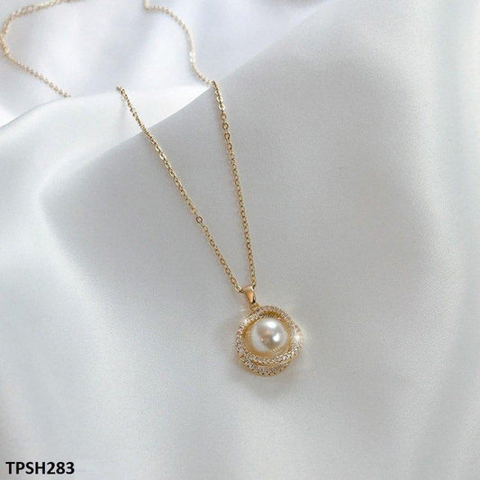 Twisted Pearl Chain Pendant - TPSH283 SIQ