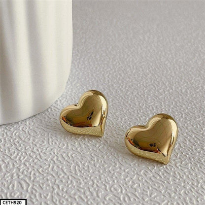 Heart Shape Korean Earrings/Tops Pair - CETH920 LSH