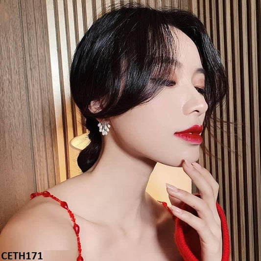 Flower Drop Earrings Pair - CETH171 SIQ