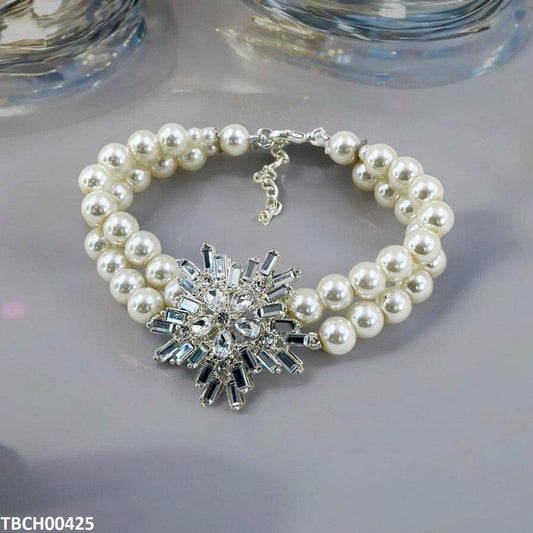 Tear Flower Pearl Bracelet - TBCH00425 SDQ