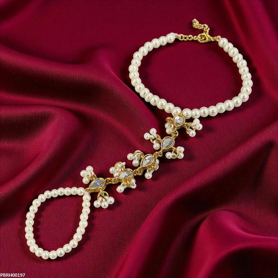 Pearl Flower Angla Bracelet Adjustable - PBRH00197 SDQ