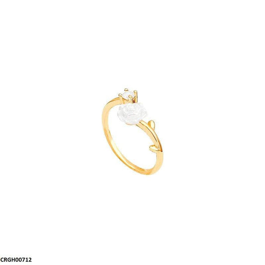 Flower/Circle Stone Ring Adjustable - CRGH00712 HJF