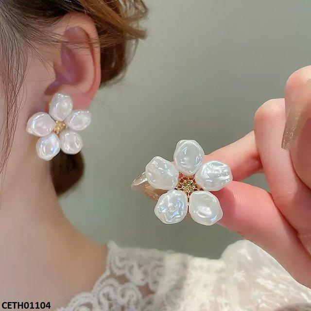 Pentagon Flower Earring Tops- CETH01104 LSH