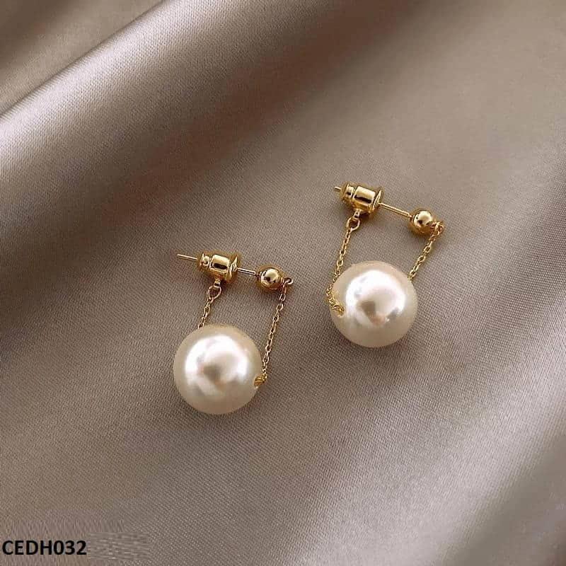 Pearl Drop Earrings/Studs - CEDH032 ZLX