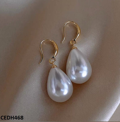 Korean Pearl Drop Earrings Pair - CEDH468 YYZ