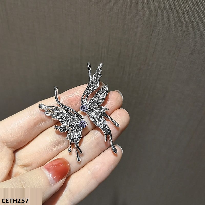 Black Root's Stud Earrings - CETH257 SDQ