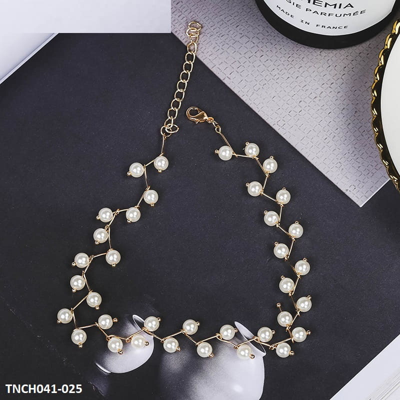 Modern Pearl Korean Necklace - TNCH041 LQP