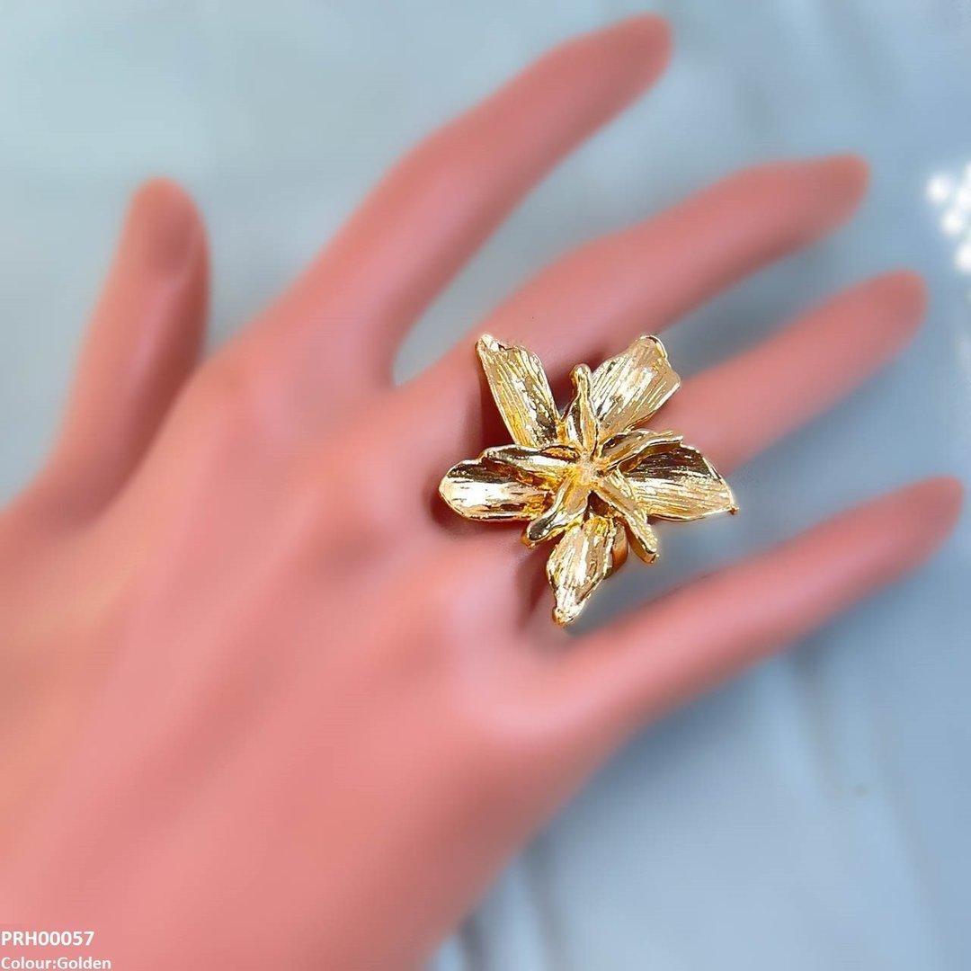 Golden Flower Ring Adjustable - PRH00057 SDQ