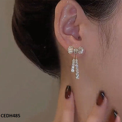 Fashion Bow Shape Earrings - CEDH485 LSH
