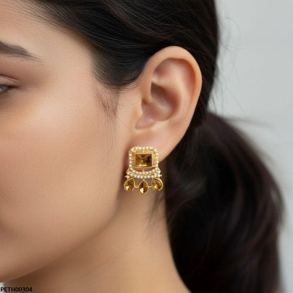 Rectangle/Tear Stone Tops Pair - PETH00304 MZM