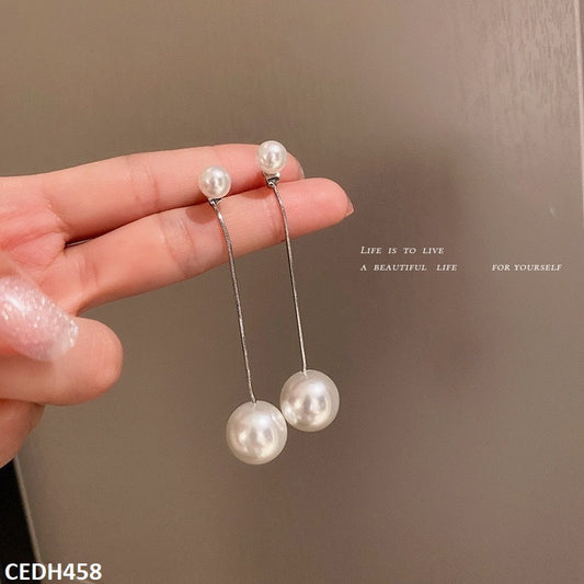 Pearl Drop Earrings Pair - CEDH458 YQG