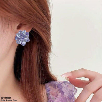 Flower Stud Earrings/Studs Pair - CETH01031 YQG