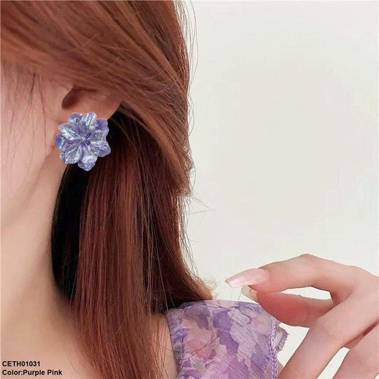 Flower Stud Earrings/Studs Pair - CETH01031 YQG