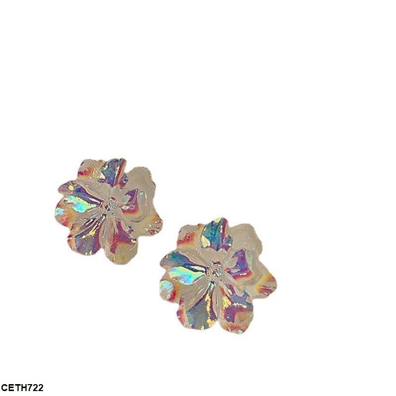 Sparkle Flower Earrings Tops - CETH722 YYZ