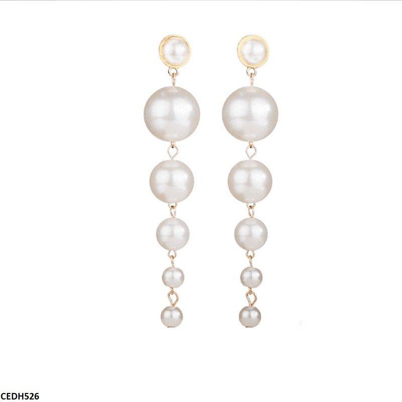 Fashion Korean Pearl Drop Earrings - CEDH526 JMN