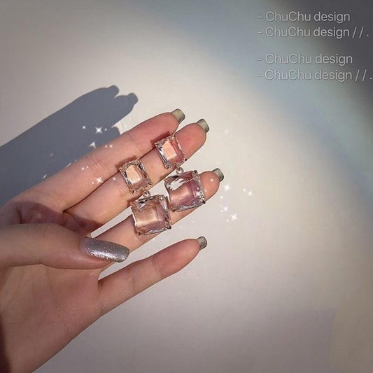 Korean Square Teardrop Earrings - CEDH179 YQG