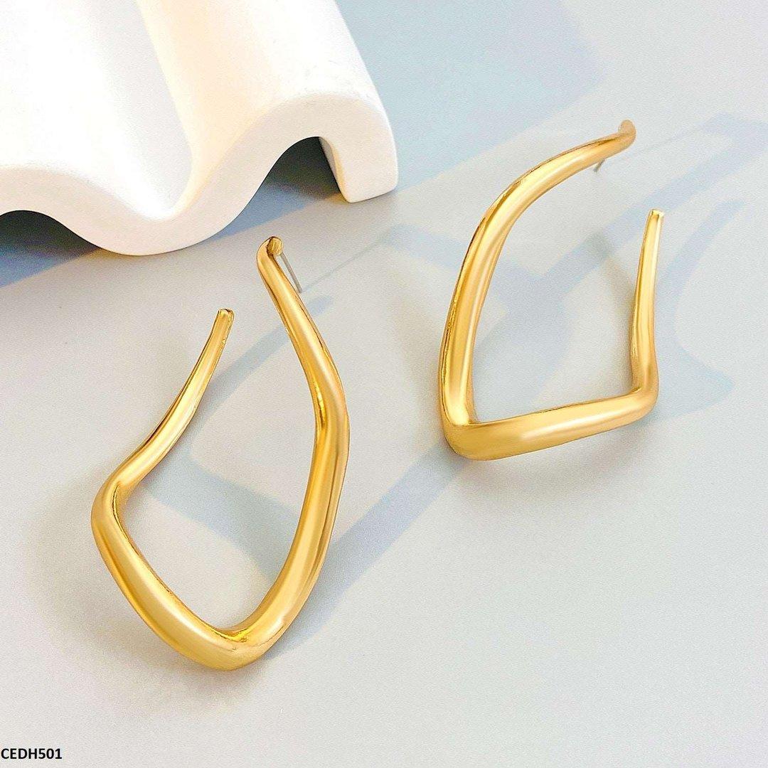 Stylish Stainless Steel Earrings - CEDH501 QWN