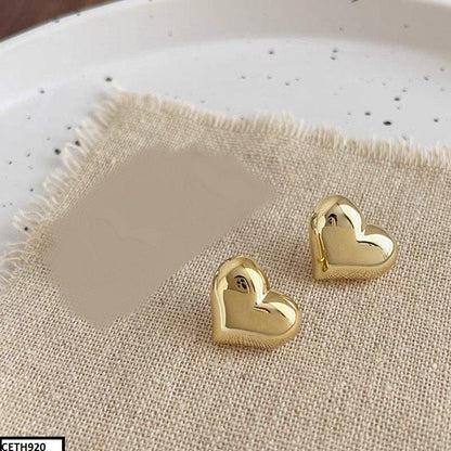Heart Shape Korean Earrings/Tops Pair - CETH920 LSH