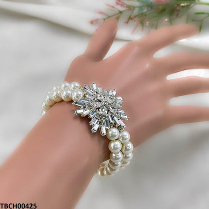 Tear Flower Pearl Bracelet - TBCH00425 SDQ