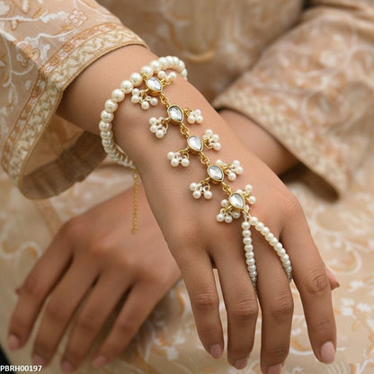 Pearl Flower Angla Bracelet Adjustable - PBRH00197 SDQ