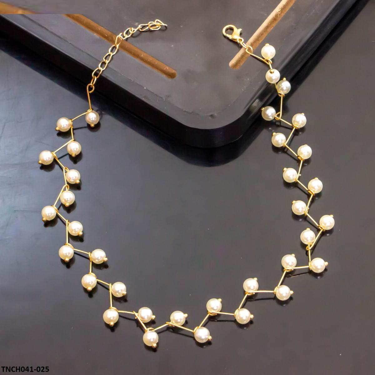 Modern Pearl Korean Necklace - TNCH041 LQP