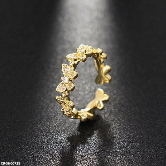 Golden Butterfly Ring Adjustable - CRGH00725 BYJ