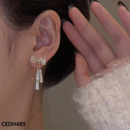 Fashion Bow Shape Earrings - CEDH485 LSH