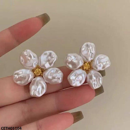 Pentagon Flower Earring Tops- CETH01104 LSH