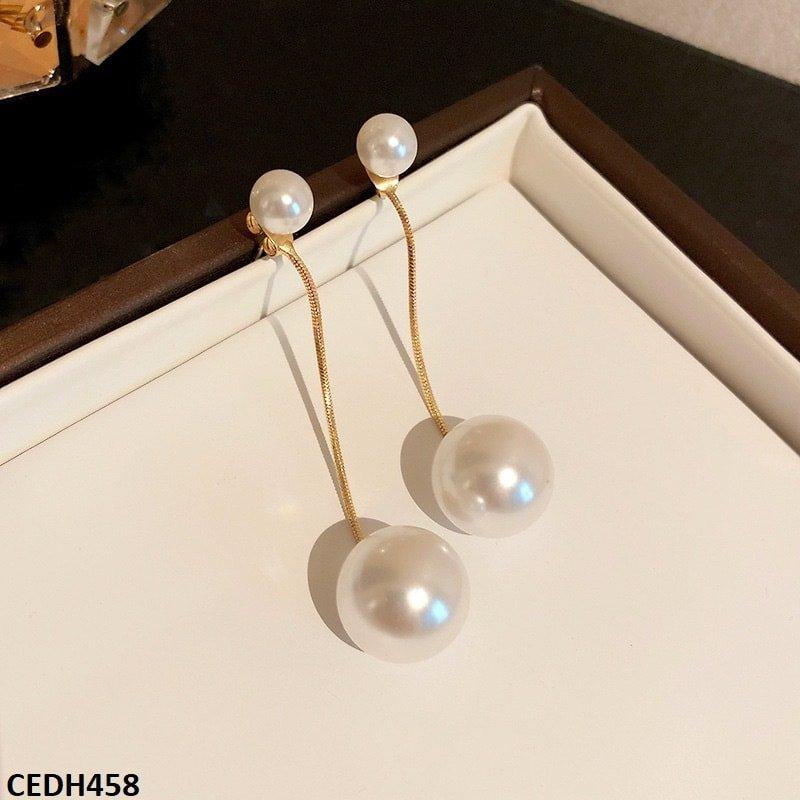 Pearl Drop Earrings Pair - CEDH458 YQG