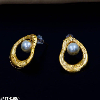Pearl Stud Korean Tops/Earrings - PETH160 SDQ