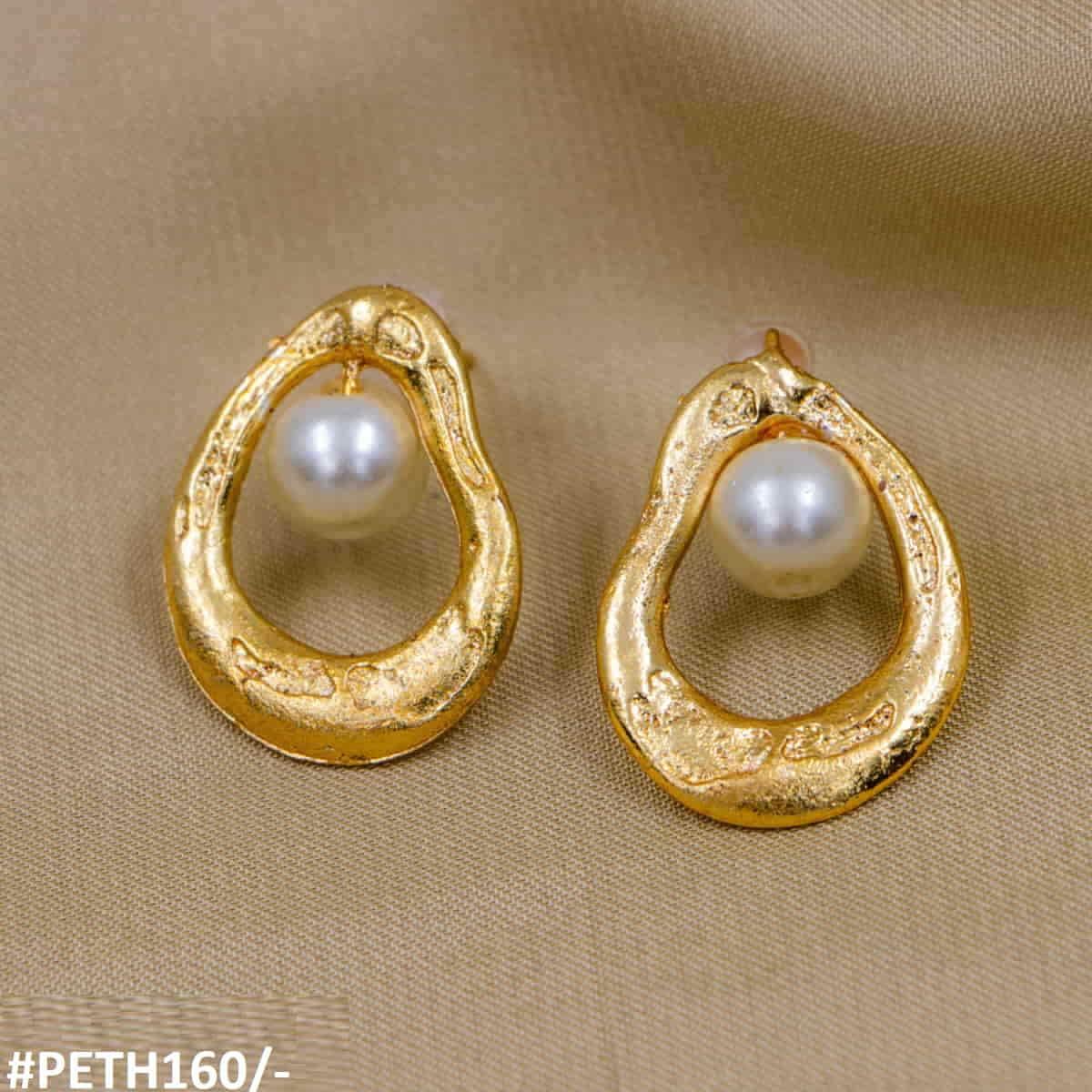 Pearl Stud Korean Tops/Earrings - PETH160 SDQ