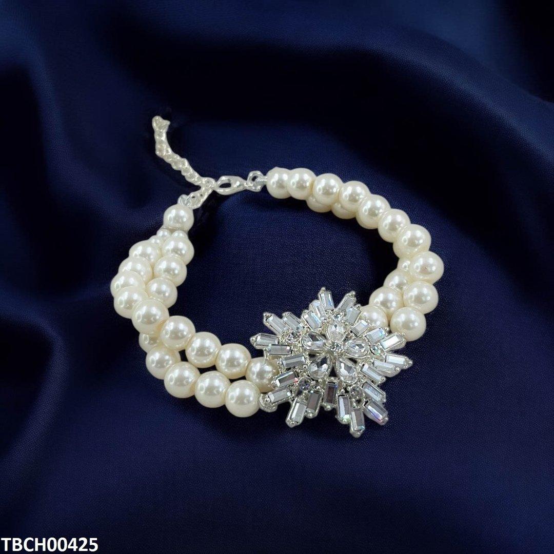 Tear Flower Pearl Bracelet - TBCH00425 SDQ
