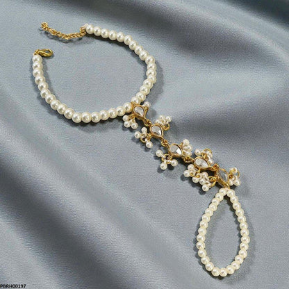 Pearl Flower Angla Bracelet Adjustable - PBRH00197 SDQ