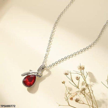 Tear Drop Pendant With Chain - TPSH00772 JMN