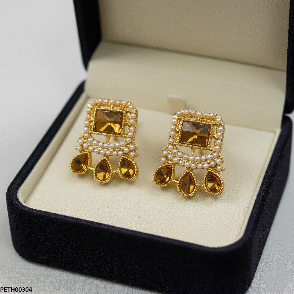 Rectangle/Tear Stone Tops Pair - PETH00304 MZM