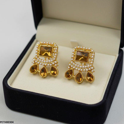 Rectangle/Tear Stone Tops Pair - PETH00304 MZM