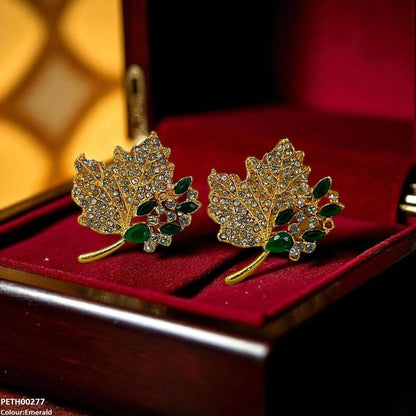 Ruby Leaf Tops Pair - PETH00277 FRN