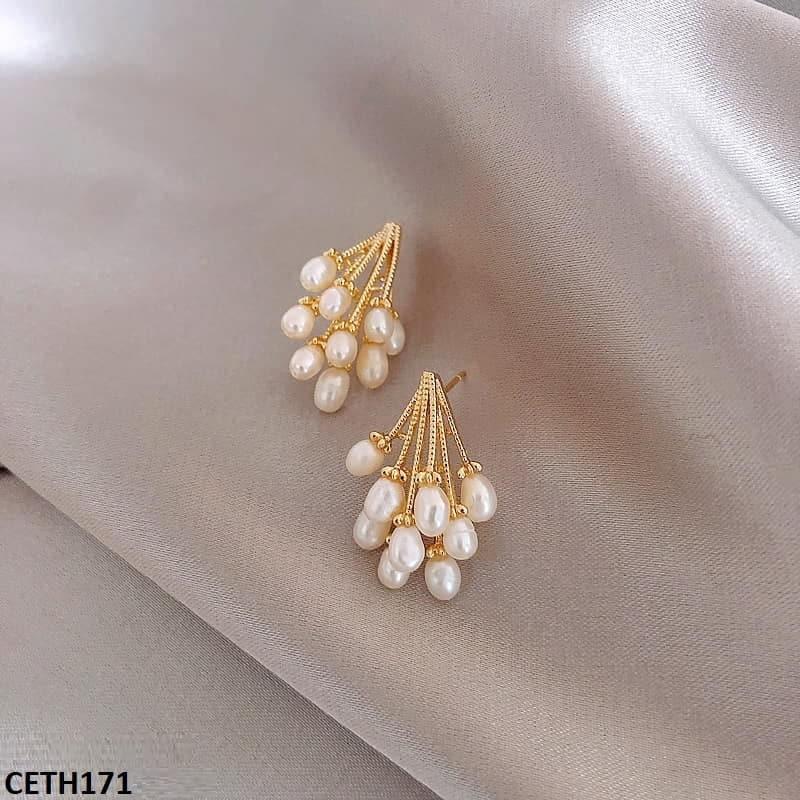 Flower Drop Earrings Pair - CETH171 SIQ