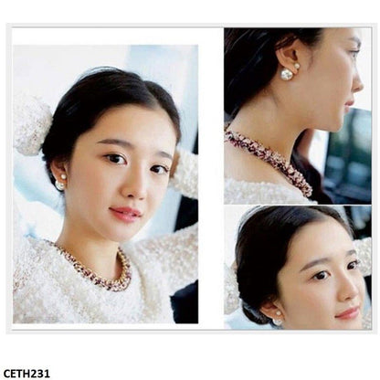 Minimal Pearl Stud Tops Pair - CETH231 YYZ