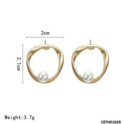 Twist Pearl Tops Pair - CETH01029 JMN